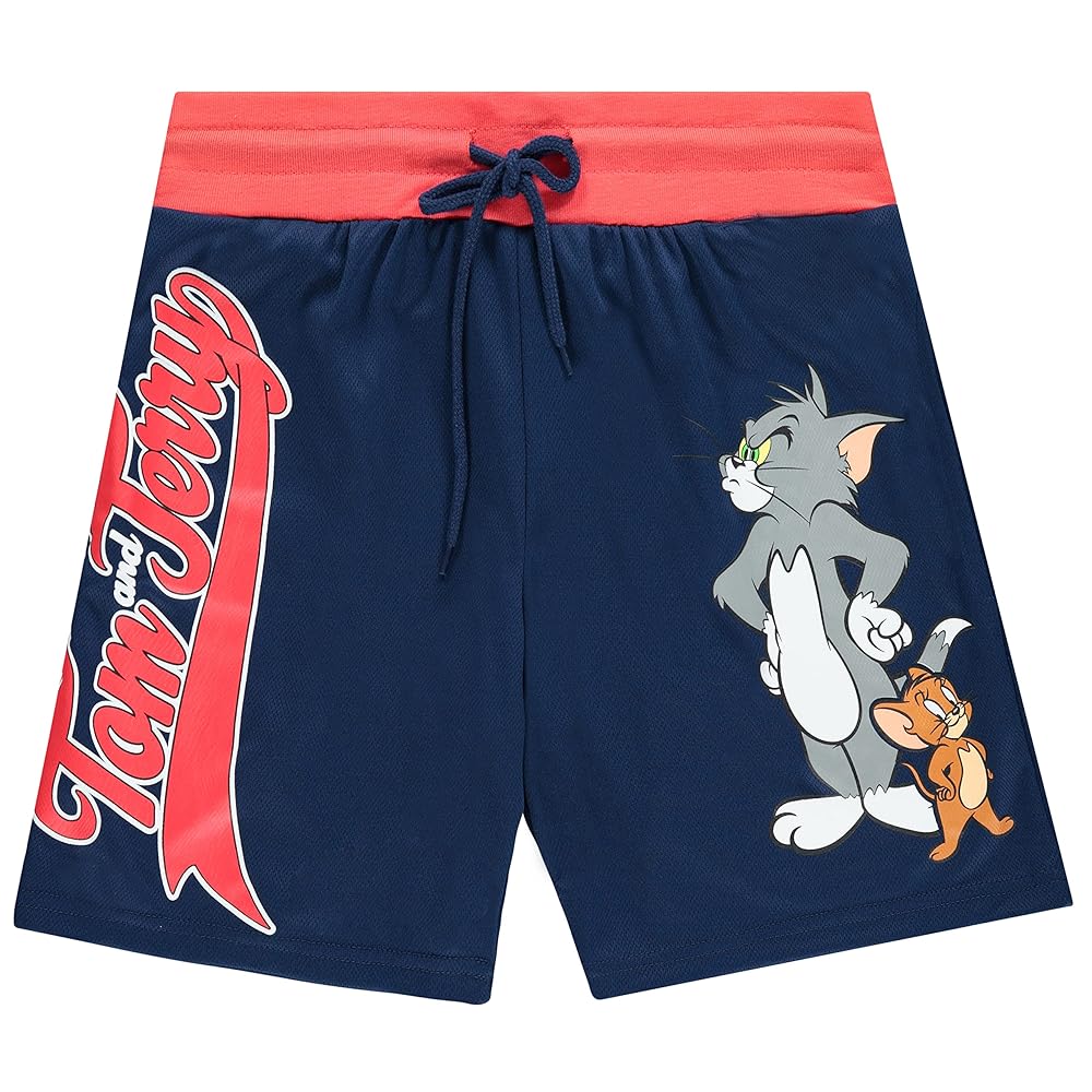Mens Tom & Jerry Basketball Shorts - Classic Hanna-Barbera